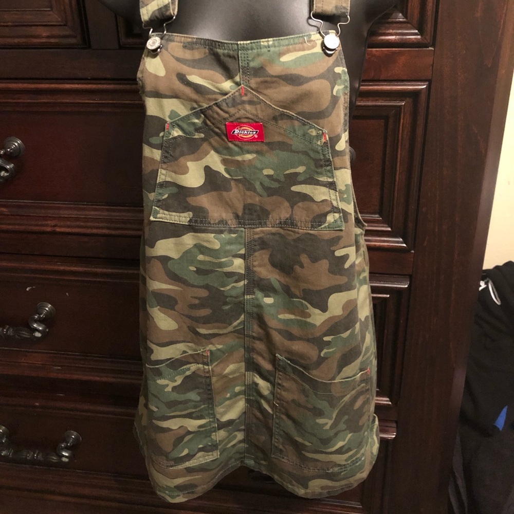Camouflage overall dress